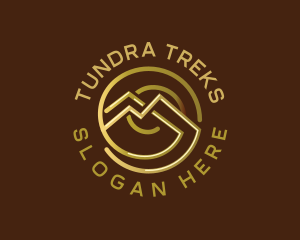 Luxury Mountain Spiral logo design