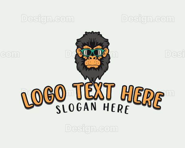 Hipster Gaming Gorilla Logo