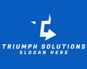 Simple Arrow Insurance logo design