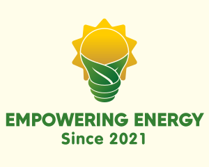 Eco Sun Bulb logo design