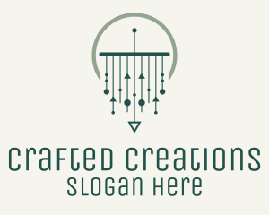 Green Modern Macrame logo design