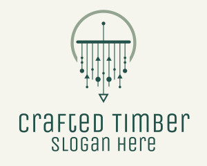 Green Modern Macrame logo design