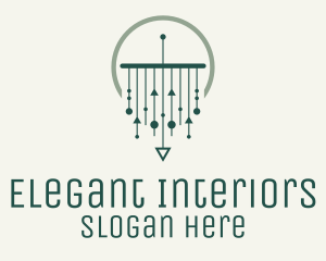 Green Modern Macrame logo