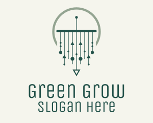 Green Modern Macrame logo design