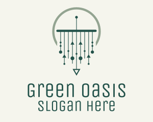 Green Modern Macrame logo design