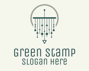 Green Modern Macrame logo design