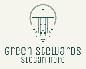 Green Modern Macrame logo design