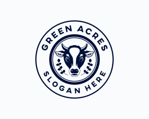 Organic Cow Ranch logo design