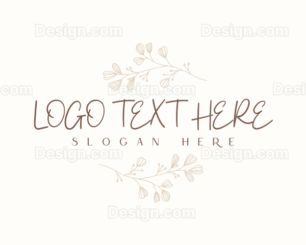 Minimalist Organic Floral Logo