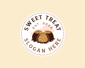 Bourbon Ball Dessert Kentucky logo design