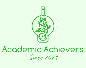 Green Lizard Bottle logo