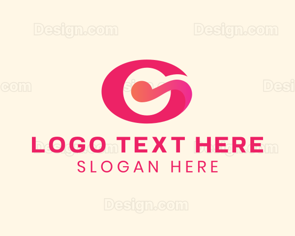 Pink Fancy Letter G Logo