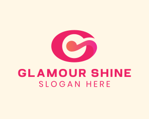 Pink Fancy Letter G logo design