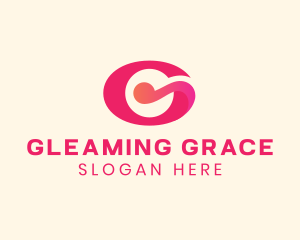 Pink Fancy Letter G logo design