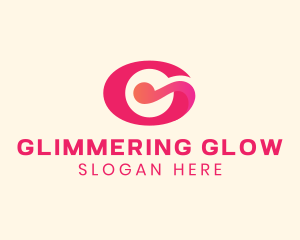 Pink Fancy Letter G logo design