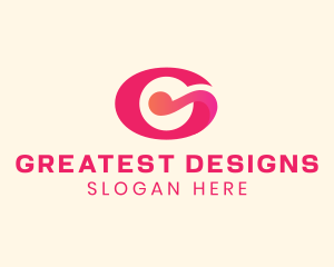 Pink Fancy Letter G logo design