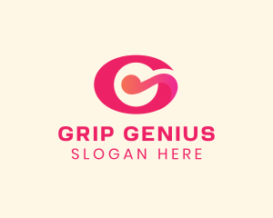 Pink Fancy Letter G logo design