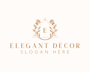 Elegant Floral Boutique logo design