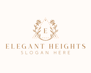 Elegant Floral Boutique logo design