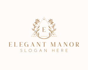 Elegant Floral Boutique logo design