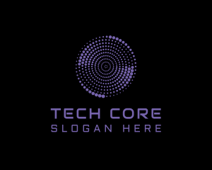 Swirl Circle Tech logo design