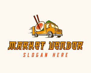 Sushi Food Truck logo design