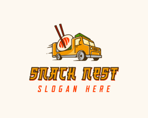 Sushi Food Truck logo design