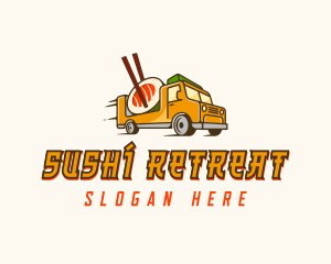 Sushi Food Truck logo design