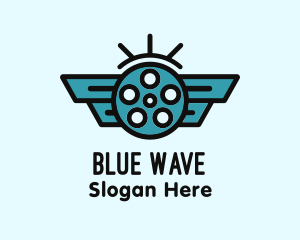 Blue Wing Cinema logo design