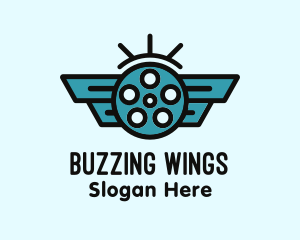 Blue Wing Cinema logo design