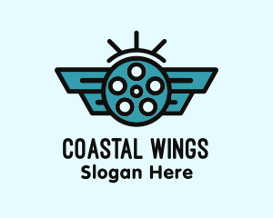 Blue Wing Cinema logo design