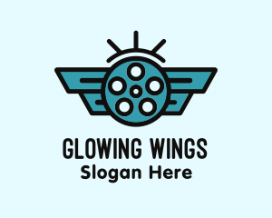 Blue Wing Cinema logo design