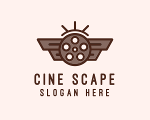 Blue Wing Cinema logo design