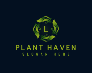 Nature Leaf Plant logo design