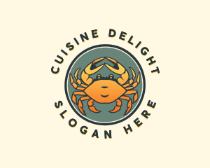 Crab Seafood Cuisine logo design