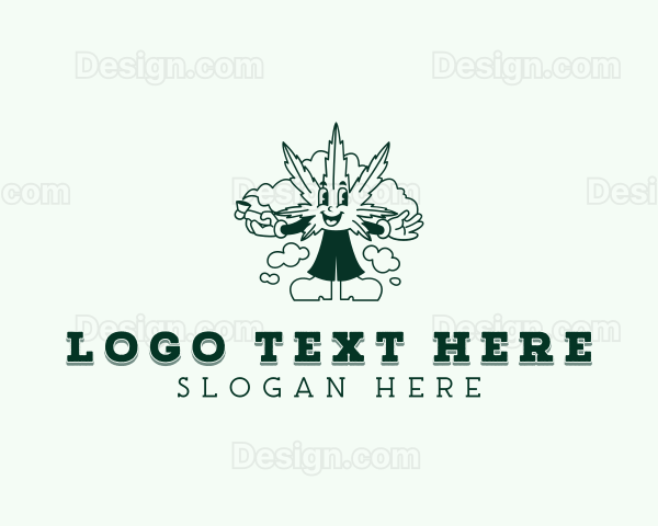 Smoking Marijuana Cannabis Logo