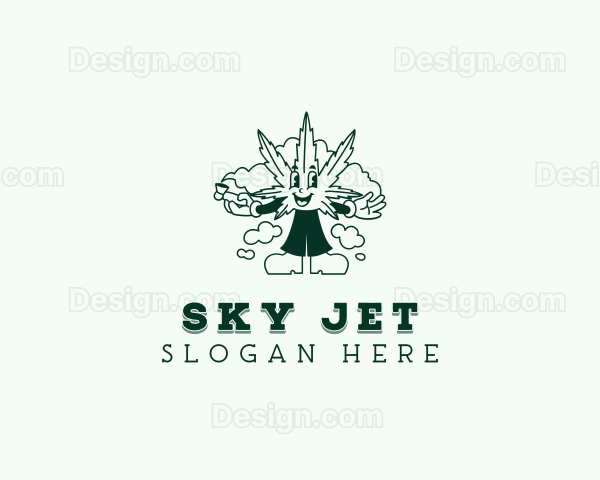 Smoking Marijuana Cannabis Logo