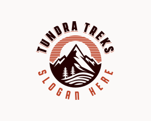 Mountain Hiking Adventure logo design