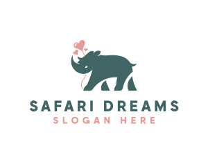 Rhino Wildlife Safari Animal  logo design