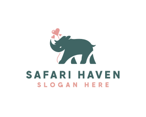 Rhino Wildlife Safari Animal  logo design