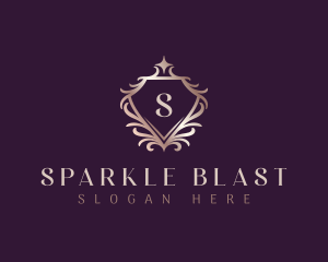 Sparkle Shield Crest logo design