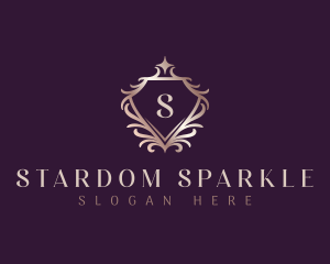 Sparkle Shield Crest logo design