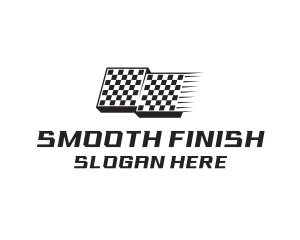 Race Flag Pit Stop logo design