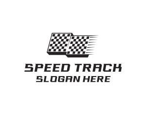 Race Flag Pit Stop logo design