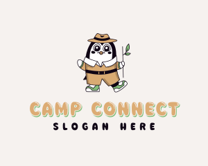 Penguin Camp Ranger logo design