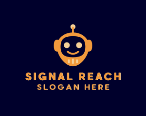 Happy Location Robot logo design