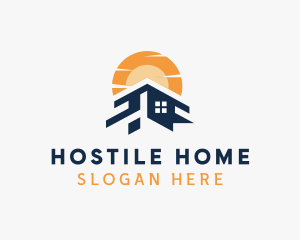 Home Roofing Builder logo design