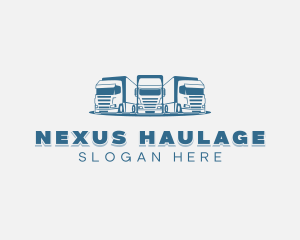 Trailer Truck Logistics logo design