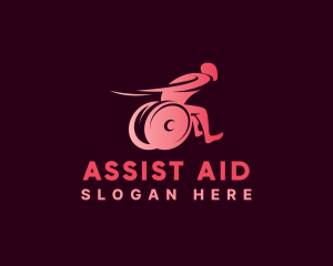 Wheelchair Patient Assistance logo design