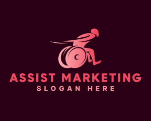 Wheelchair Patient Assistance logo design